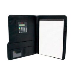CARPETA PORTAFOLIO DE CUERO CON CALCULADORA