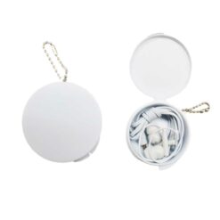 AUDIFONO EN CAJA REDONDA BLANCO