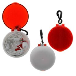 ESTUCHE CON AUDÍFONO ROJO