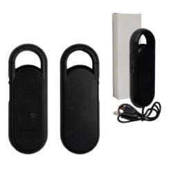 PARLANTE BLUETOOTH  MOSQUETÓN NEGRO