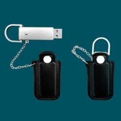 PEN DRIVE 32GB CUERO NEGRO BROCHE